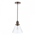 Isaac Vintage 1 Light Ceiling Pendant Light In Industrial Nickel Finish LA3742245-Q