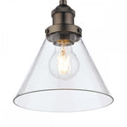 Isaac Vintage 1 Light Ceiling Pendant Light In Industrial Nickel Finish LA3742245-Q