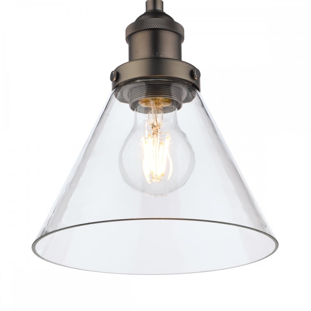 Isaac Vintage 1 Light Ceiling Pendant Light In Industrial Nickel Finish LA3742245-Q