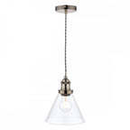 Isaac Vintage 1 Light Ceiling Pendant Light In Satin Nickel Finish LA3727729-Q