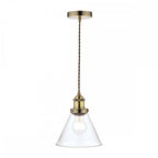 Isaac Vintage 1 Light Ceiling Pendant Light In Antique Brass Finish LA3727730-Q