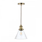 Isaac Vintage 1 Light Ceiling Pendant Light In Antique Brass Finish LA3727730-Q