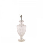Meredith Large Ribbed Glass Urn Table Lamp Base In Polished Chrome LA3702772-Q