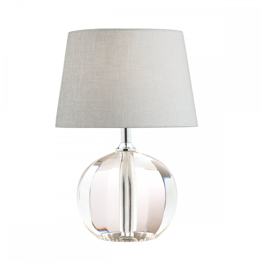 Lydia Small Faceted Crystal Glass Globe Table Lamp Base LA3586307-Q