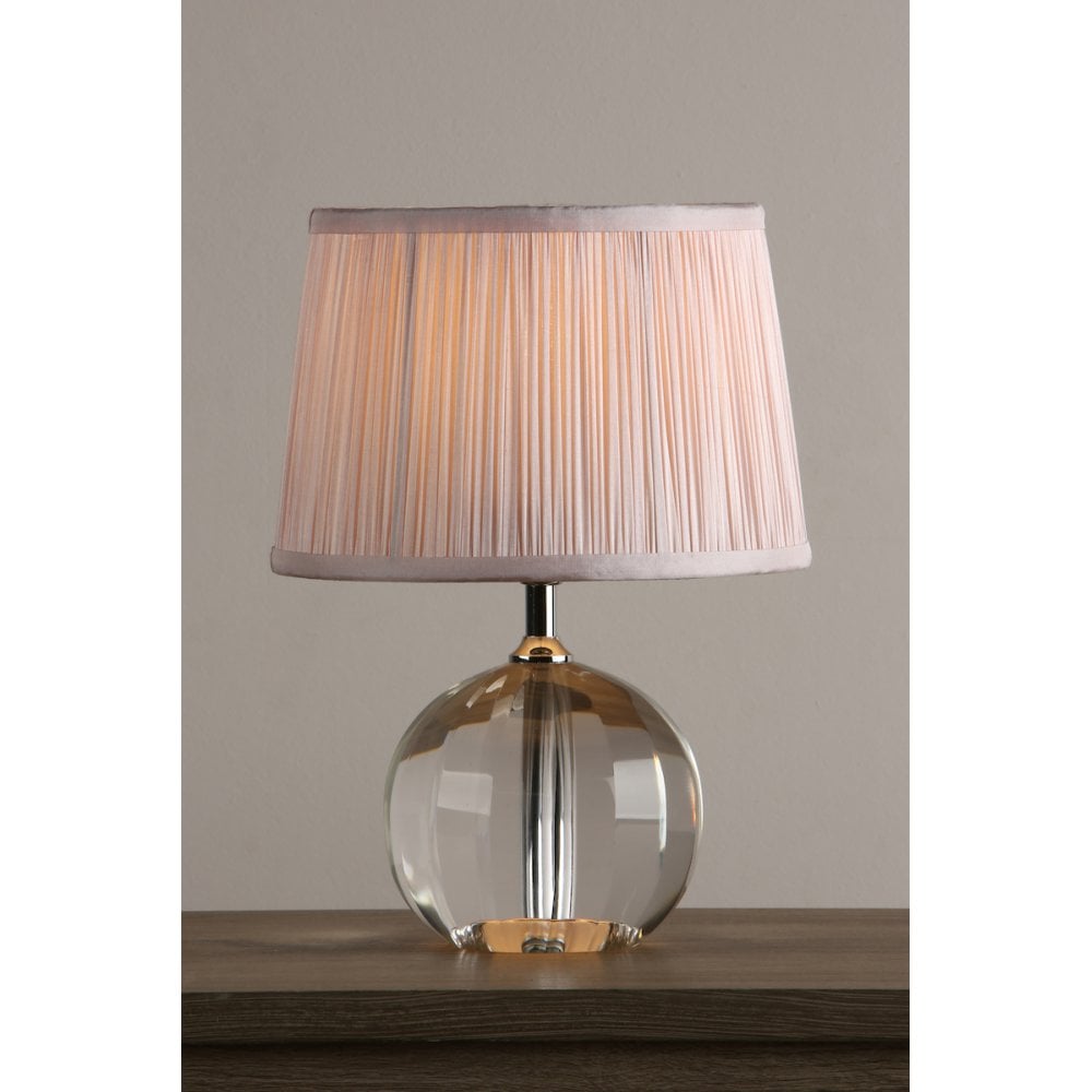 Lydia Small Faceted Crystal Glass Globe Table Lamp Base LA3586307-Q