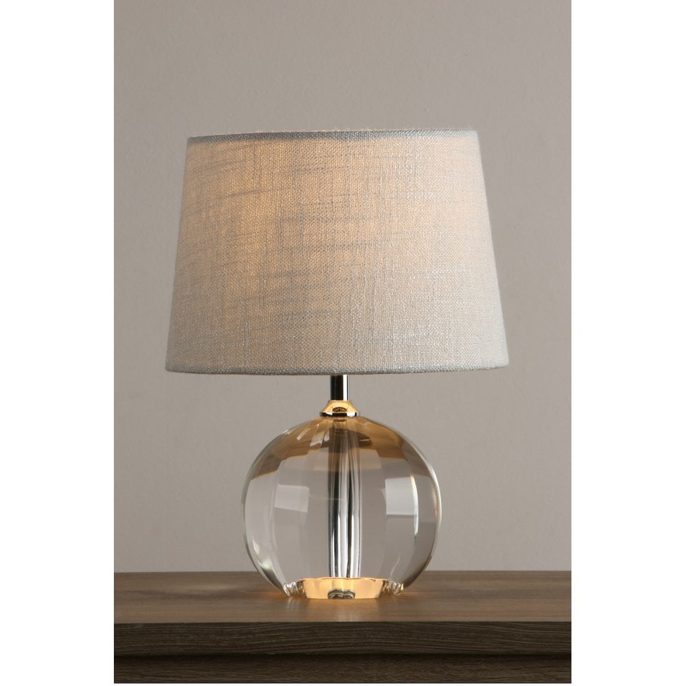 Lydia Small Faceted Crystal Glass Globe Table Lamp Base LA3586307-Q