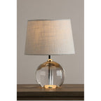 Lydia Small Faceted Crystal Glass Globe Table Lamp Base LA3586307-Q