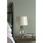 Pineapple Small Champagne Cut Glass Table Lamp In Cream Gold With Silk Shade LA3724961-Q