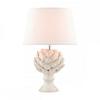 Artichoke Ceramic Table Lamp With Ivory Linen Shade LA3734605-Q