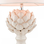 Artichoke Ceramic Table Lamp With Ivory Linen Shade LA3734605-Q