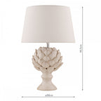 Artichoke Ceramic Table Lamp With Ivory Linen Shade LA3734605-Q