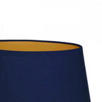 Archer Stylish Leaf Design Table Lamp In Gold Finish With Navy Shade LA3734602-Q