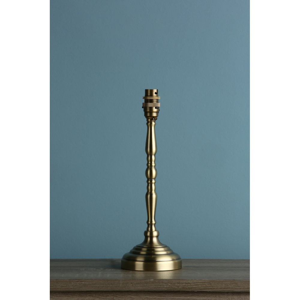 Corey Classic Candlestick Table Lamp Base In Antique Brass LA3569671-Q