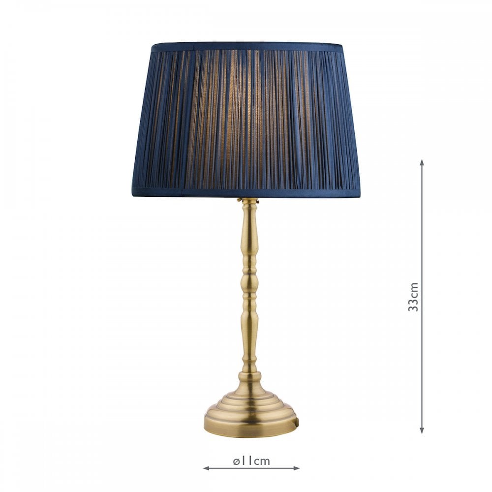 Corey Classic Candlestick Table Lamp Base In Antique Brass LA3569671-Q