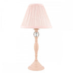 Ellis Spindle Table Lamp In Satin Pink With Shades LA3724950-Q