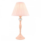 Ellis Spindle Table Lamp In Satin Pink With Shades LA3724950-Q