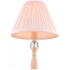 Ellis Spindle Table Lamp In Satin Pink With Shades LA3724950-Q
