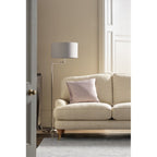 Marlowe Swing Arm Floor Lamp In Polished Nickel Finish With Grey Shade LA3734177-Q