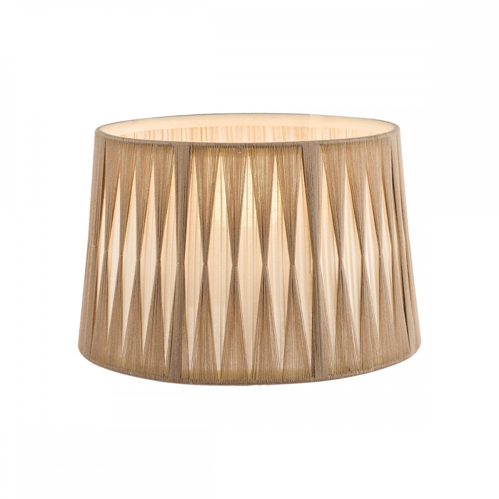 Pleated 14" Empire Shade In Natural Finish LA3734635-Q