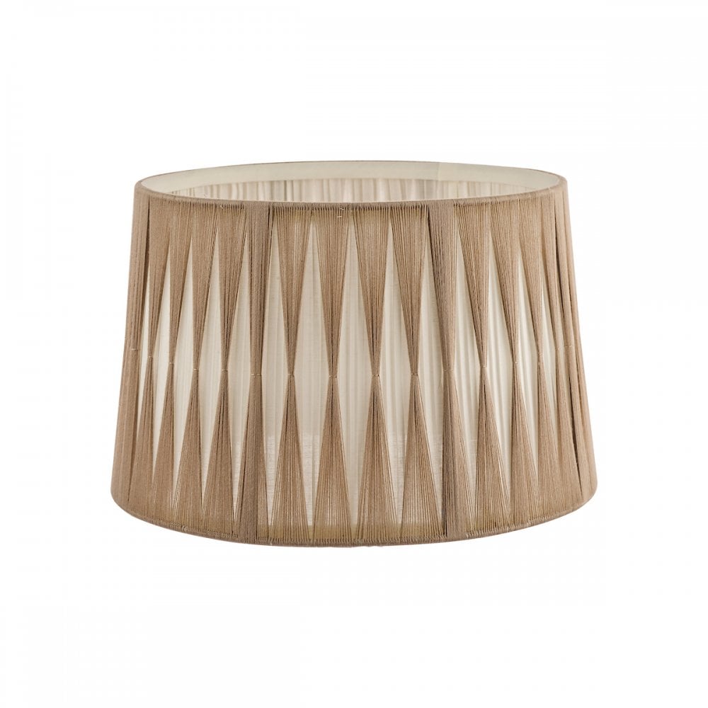 Pleated 14" Empire Shade In Natural Finish LA3734635-Q
