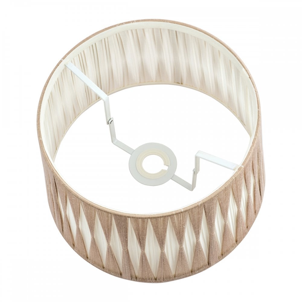 Pleated 14" Empire Shade In Natural Finish LA3734635-Q