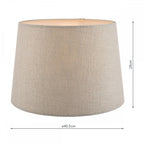 Bacall 16" Shade In Silver Finish LA3730042-Q