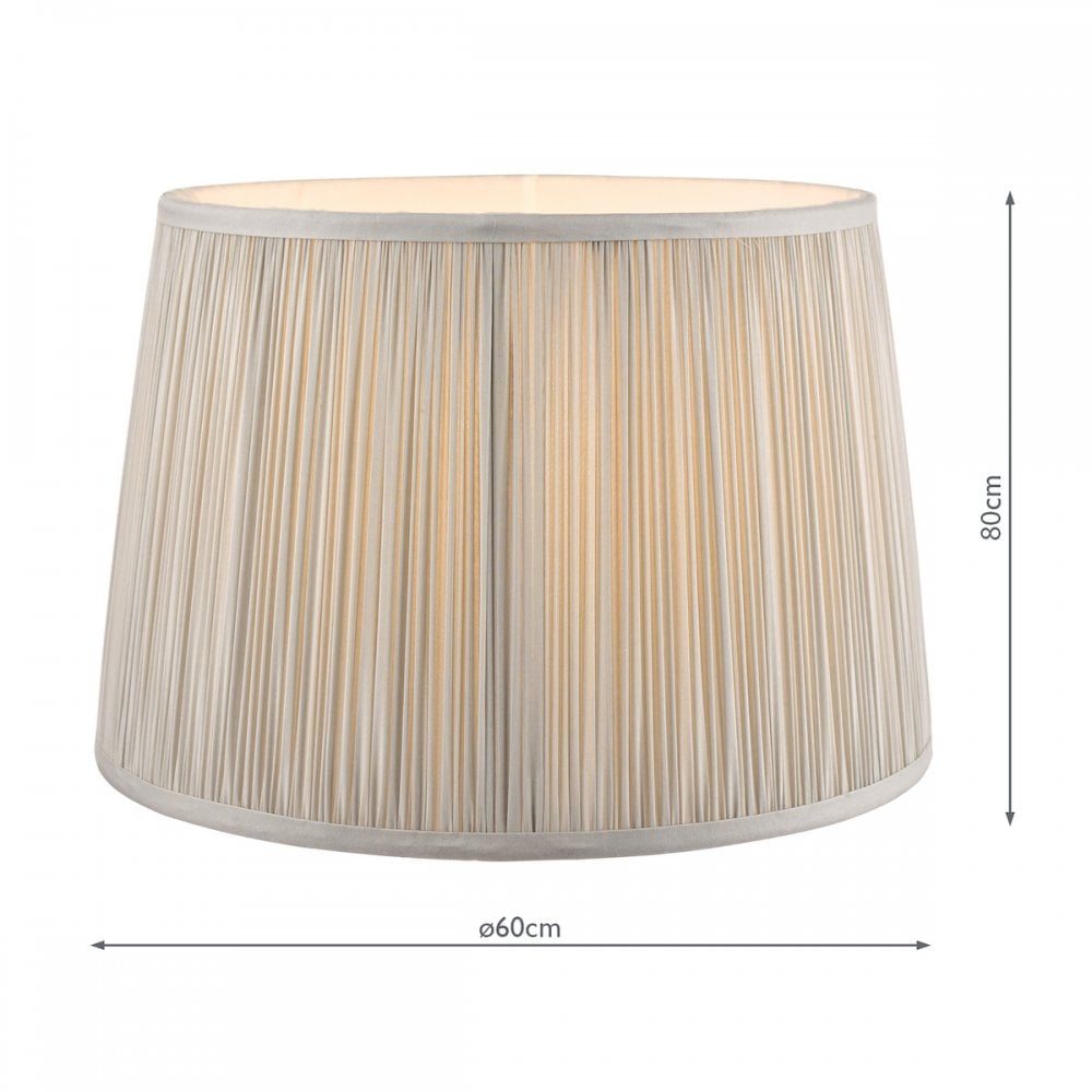 Hemsley Pleated Shade Silver 8'' LA3724680-Q