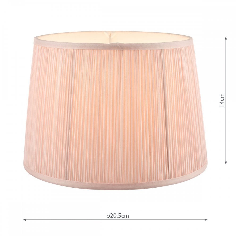 Hemsley 8'' Pleated Shade In Blush Pink LA3721522-Q
