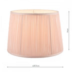 Hemsley 8'' Pleated Shade In Blush Pink LA3721522-Q