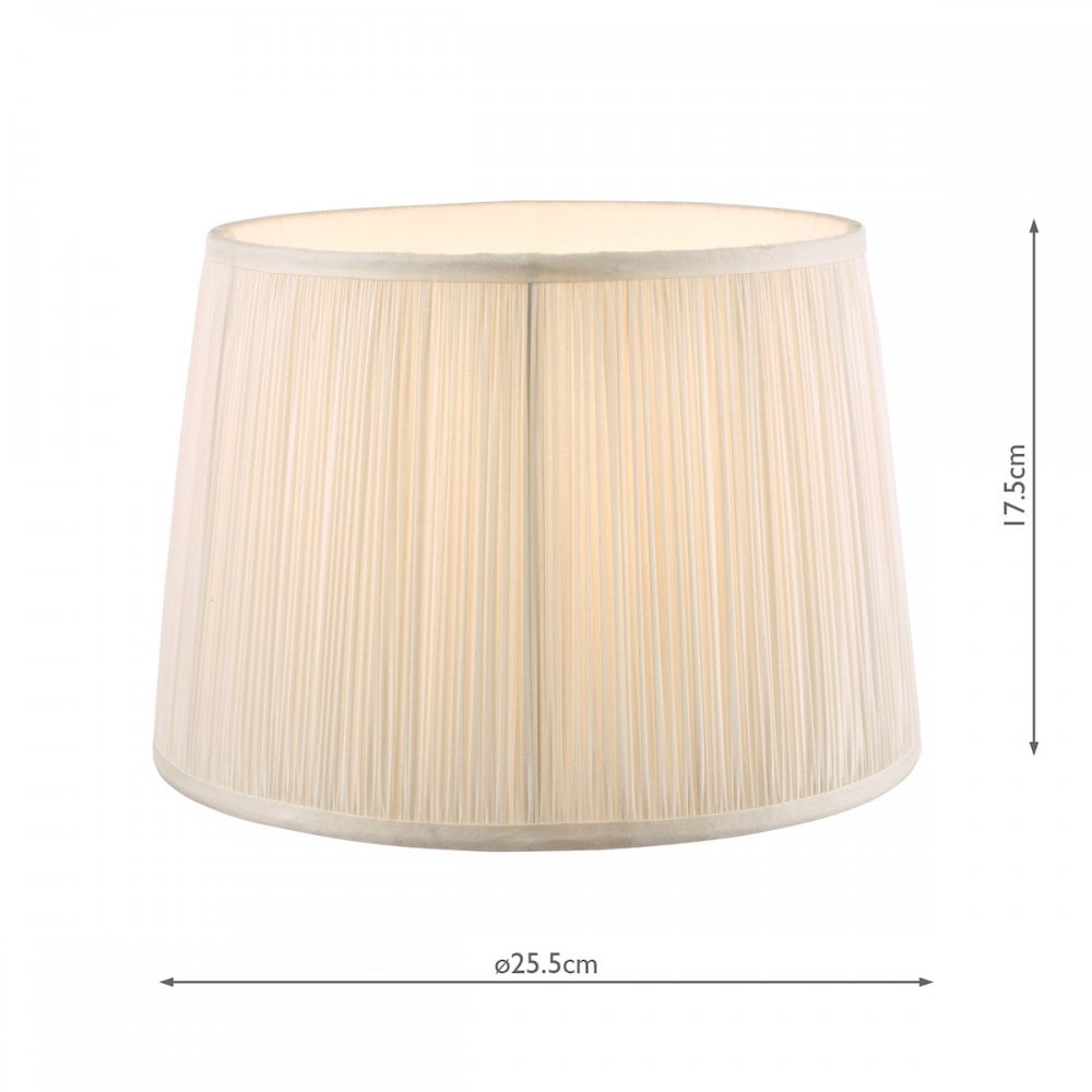 Hemsley 10'' Pleated Shade In Cream LA3703517-Q
