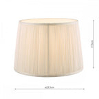 Hemsley 10'' Pleated Shade In Cream LA3703517-Q