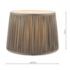 Hemsley 12'' Pleated Shade In Grey LA3713803-Q