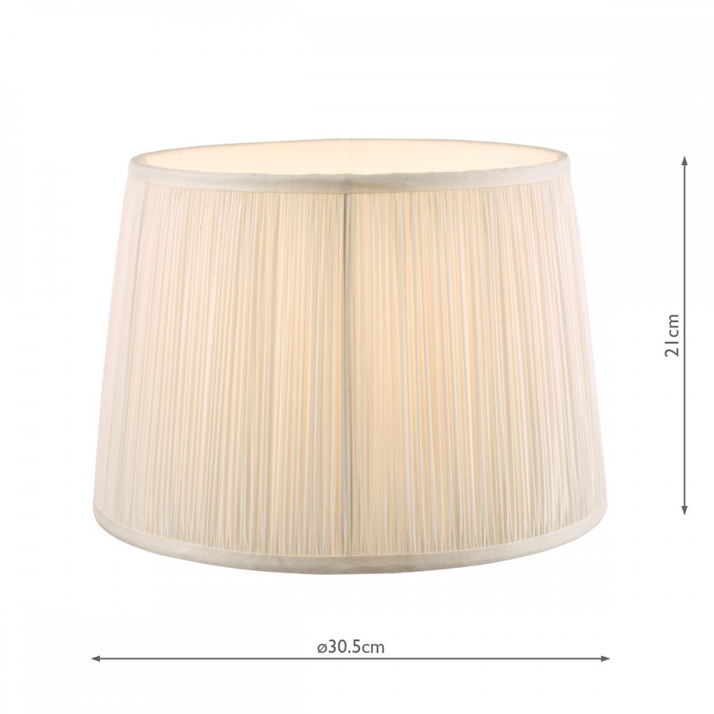 Hemsley 12'' Pleated Shade In Cream LA3677437-Q