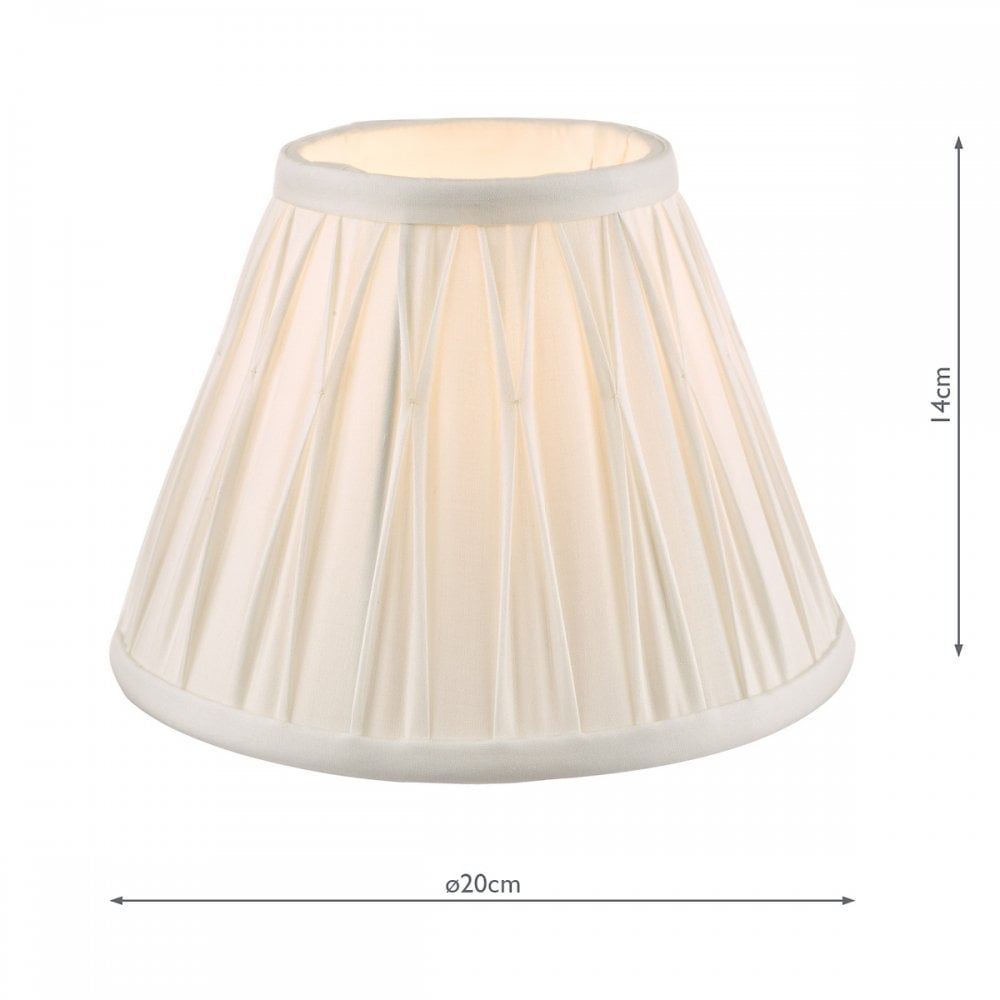 Fenn 8" White Silk Empire Shade LA3677438-Q