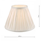 Fenn 8" White Silk Empire Shade LA3677438-Q