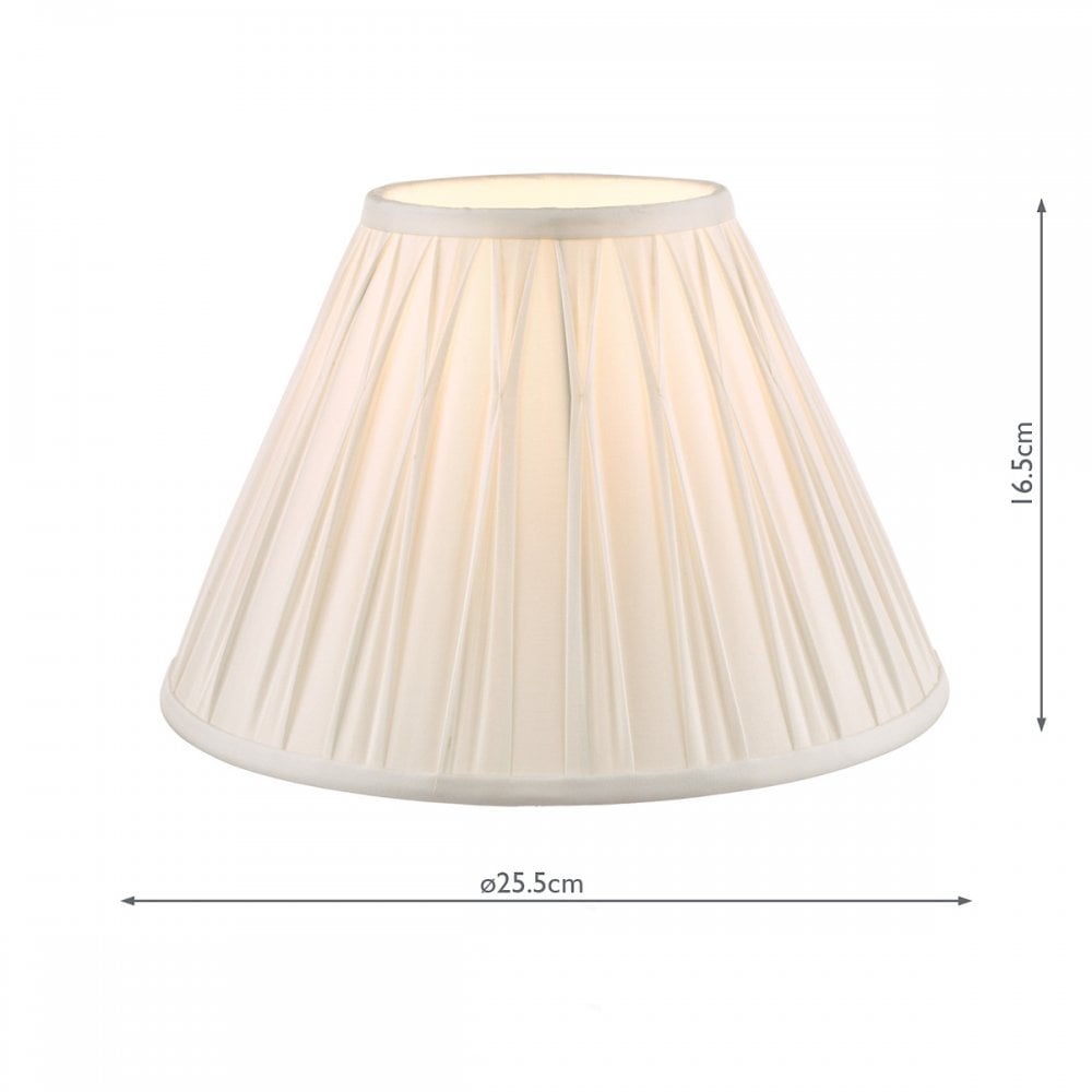Fenn 10" White Silk Empire Shade LA3677439-Q