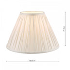 Fenn 12" White Silk Empire Shade LA3677440-Q