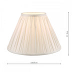 Fenn 14" White Silk Empire Shade LA3677464-Q