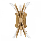 Vida Starburst 2 Light Wall Light In Burnished Gold Finish QN-VIDA2