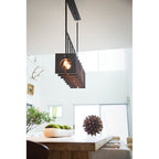 Ludlow Industrial 8 Light Linear Ceiling Pendant In Brushed Graphite QN-LUDLOW8-GR