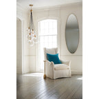 Skye 6 Light Ceiling Pendant Light In Heritage Brass Finish QN-SKYE-6P