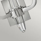 Ascher 2 Light Wall Light In Polished Nickel Finish QN-ASCHER2