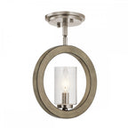 Grand Bank Convertible Ceiling Or Wall Light In Distressed Antique Grey KL-GRAND-BANK1