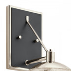 Harper Modern Wall Light In Nickel With Clear Glass Globes QN-MARILYN1