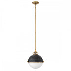 Fletcher Industrial 2 Light Medium Ceiling Pendant In Aged Zinc Finish QN-FLETCHER-P-M-AZ