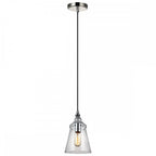 Loras Contemporary Ceiling Pendant Light In Polished Chrome Finish QN-LORAS-1MP
