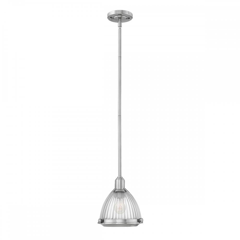Elroy Vintage Ceiling Pendant Light In Brushed Nickel Finish QN-ELROY-BN