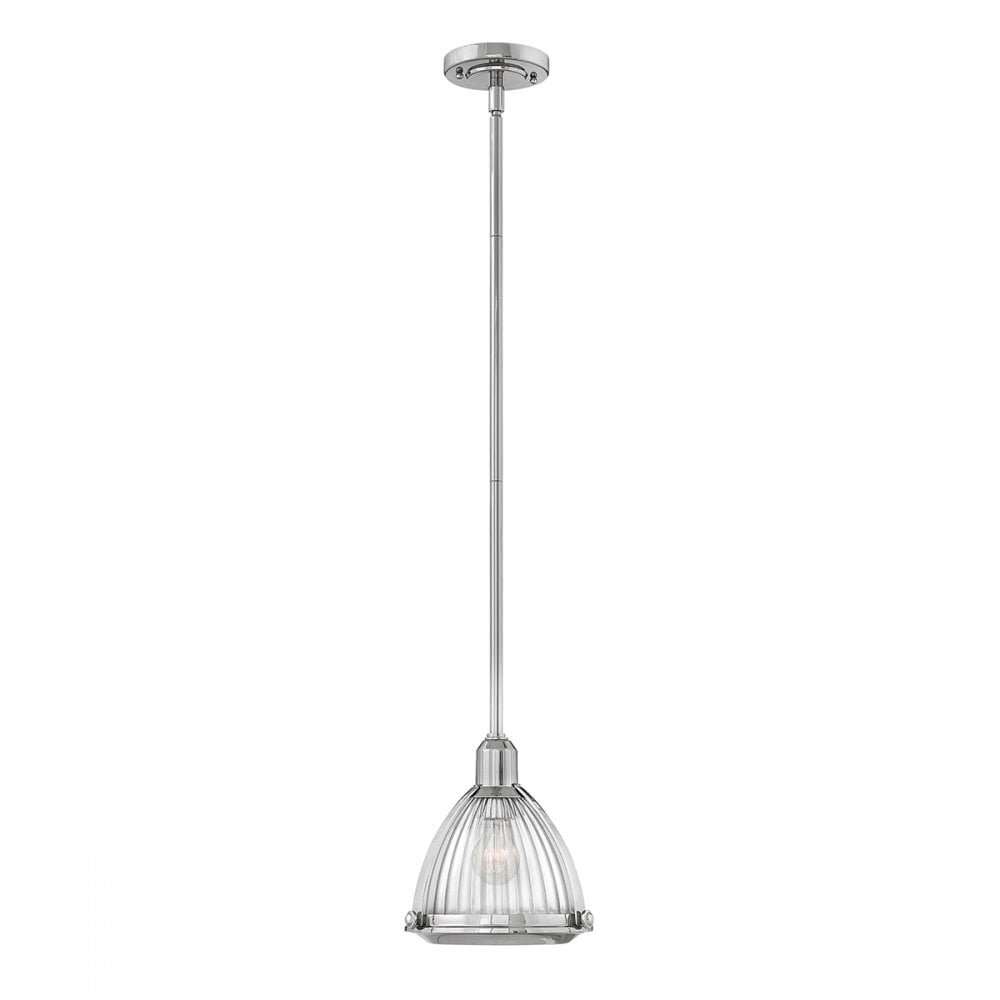Elroy Vintage Ceiling Pendant Light In Polished Nickel Finish QN-ELROY-PN