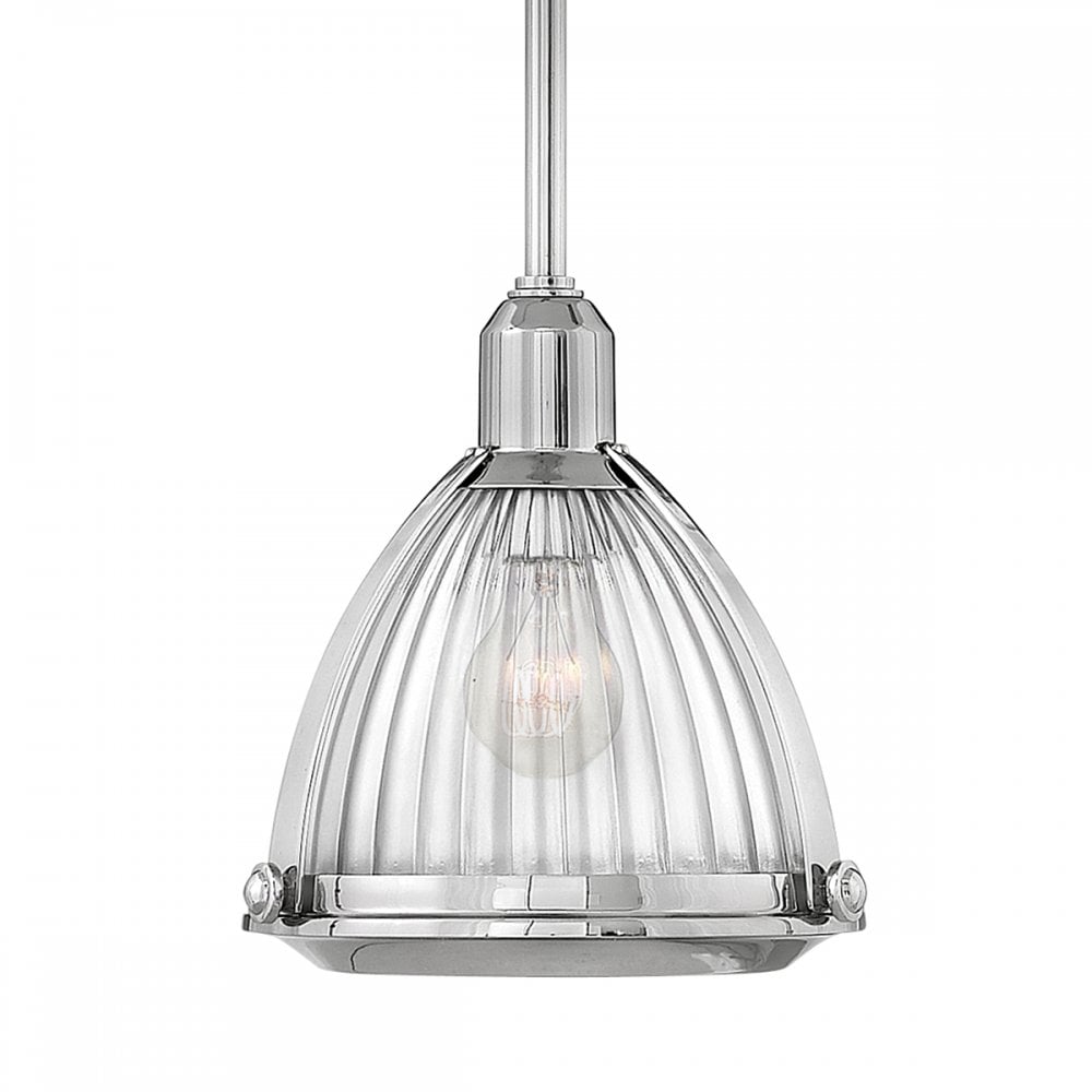 Elroy Vintage Ceiling Pendant Light In Polished Nickel Finish QN-ELROY-PN
