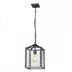 Louvre Industrial Ceiling Pendant Light In Gunmetal Finish LOUVRE-1P